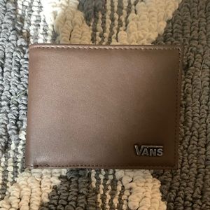 Vans Brown leather wallet, lightly used